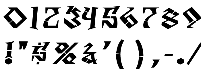 DegrassiFront-Regular Font OTHER CHARS