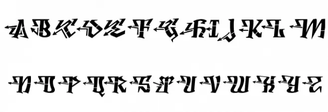 DegrassiFront-Regular 字体 大写