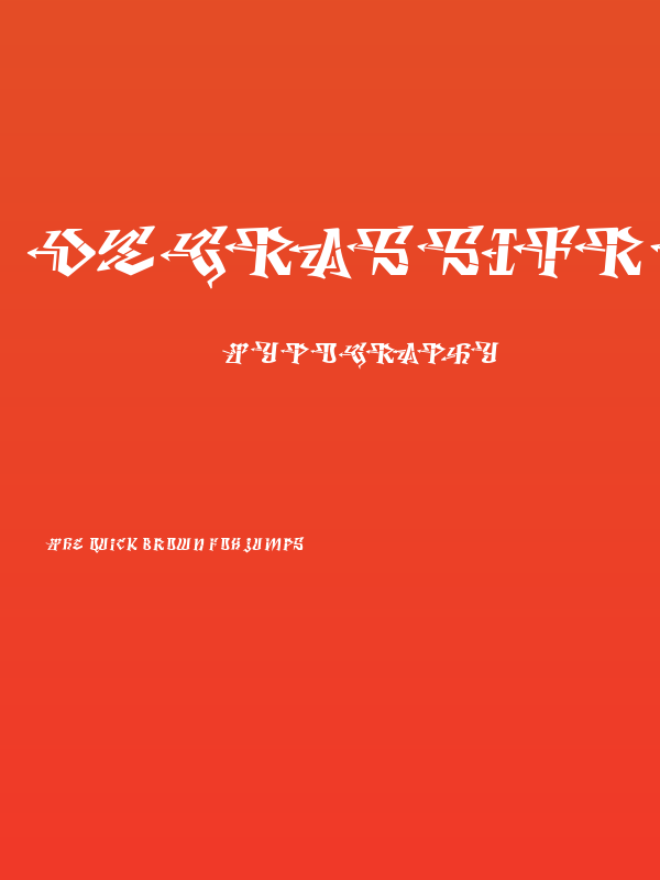 DegrassiFront-Regular Poster