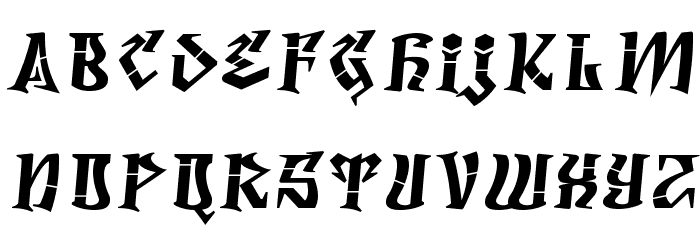 DegrassiFront-Regular Font LOWERCASE