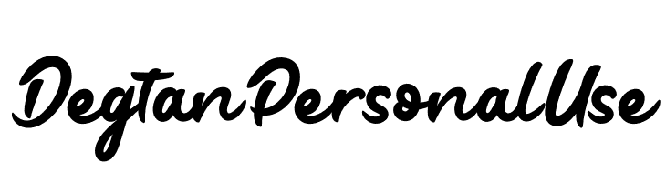 Degtan Personal Use  नि: शुल्क फ़ॉन्ट्स डाउनलोड