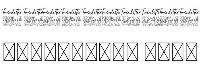 Degtan Personal Use Font OTHER CHARS