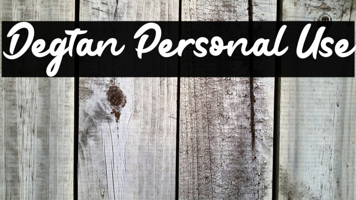 Degtan Personal Use Example 1