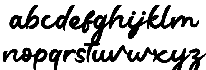 Degtan Personal Use Font LOWERCASE
