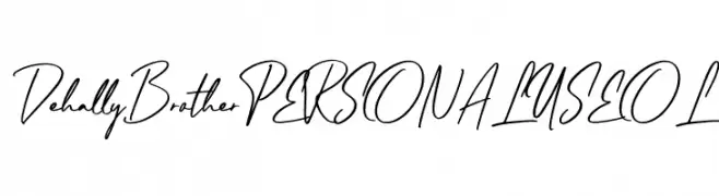 Dehally Brother PERSONAL USE OL Font