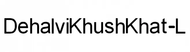 Dehalvi Khush Khat-L  Fuentes Gratis Descargar
