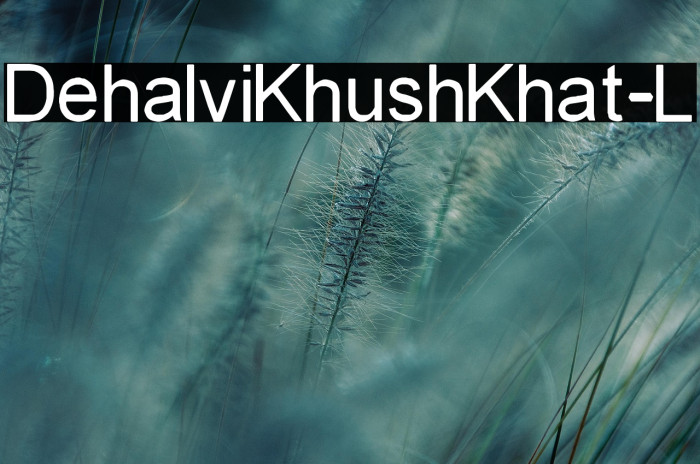 Dehalvi Khush Khat-L Example 1