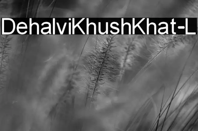 Dehalvi Khush Khat-L Example 1