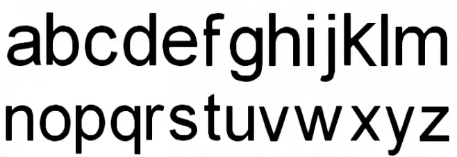 Dehalvi Khush Khat-L Caratteri MINUSCOLO