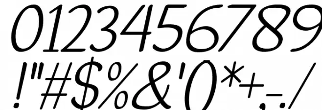 Dehasta Momentos Italic フォント その他の文字