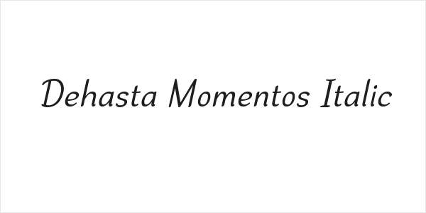 Dehasta Momentos Italic Logo