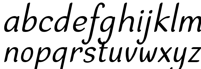 Dehasta Momentos Italic Font LOWERCASE