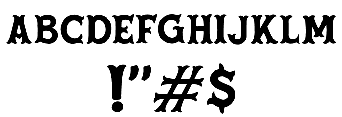 DehorsDisplay Font OTHER CHARS