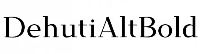 Dehuti Alt Bold  baixar fontes gratis