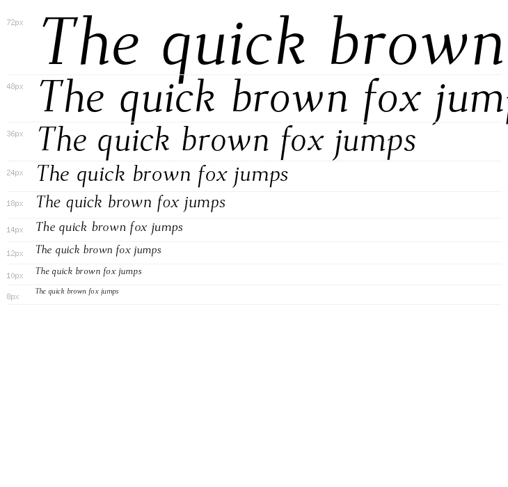 Dehuti Alt Italic Waterfall