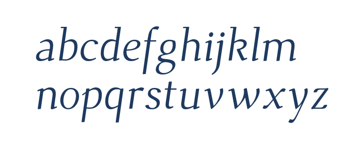 Dehuti Alt Italic Lowercase