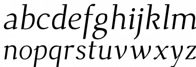 Dehuti Alt Italic फ़ॉन्ट लोअरकेस