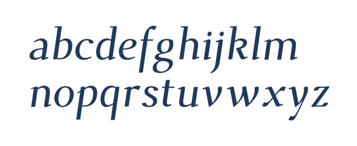 Dehuti Bold Italic Lowercase