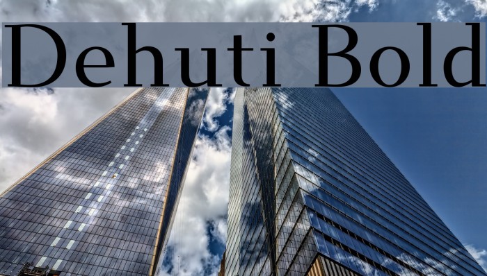 Dehuti Bold Font examples