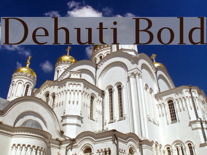 Dehuti Bold Font examples