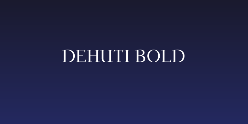 Dehuti Bold Social Header