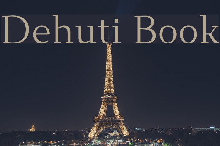 Dehuti Book Font examples