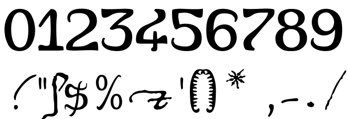 DeiGratia Font OTHER CHARS