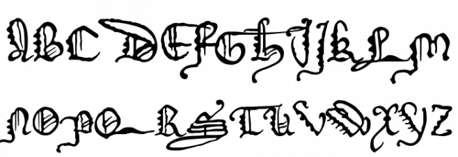 DeiGratia फ़ॉन्ट अपरकेस