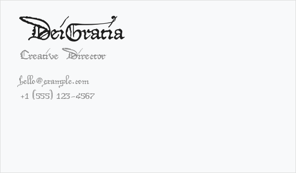 DeiGratia Business Card