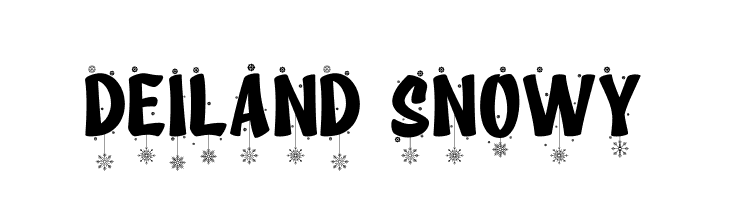 Deiland Snowy  Frei Schriftart Herunterladen