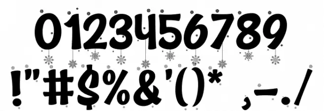 Deiland Snowy Font OTHER CHARS