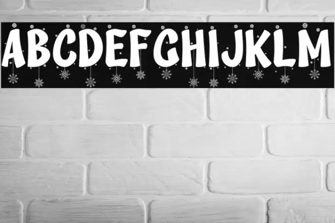 Deiland Snowy Font examples