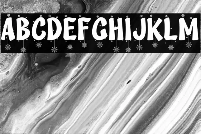 Deiland Snowy Font examples