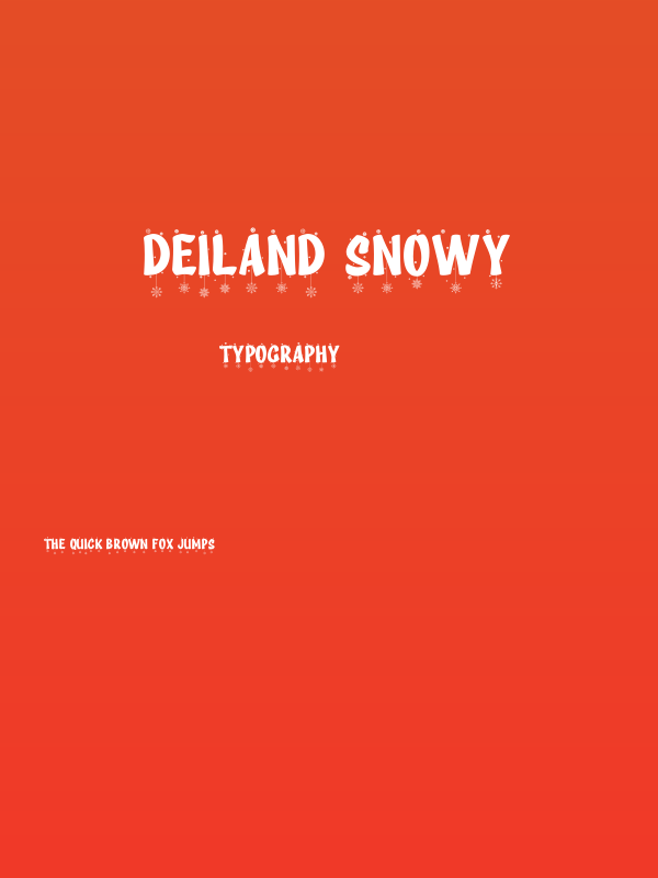 Deiland Snowy Poster