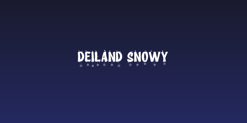 Deiland Snowy Social Header