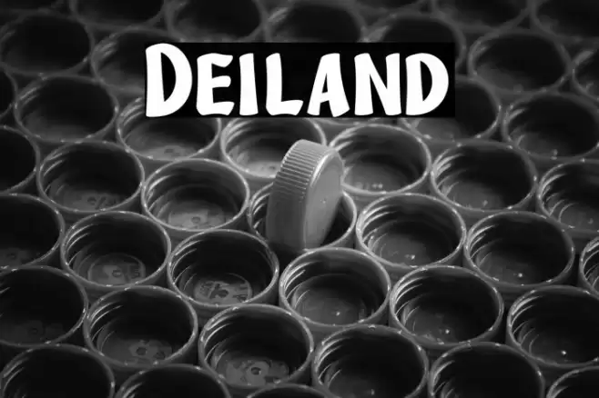 Deiland Font examples
