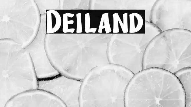 Deiland Font examples