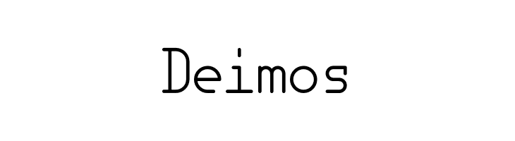 Deimos  नि: शुल्क फ़ॉन्ट्स डाउनलोड