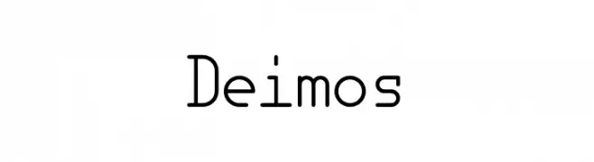 Deimos  font caratteri gratis