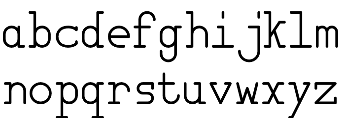 Deimos Font LOWERCASE
