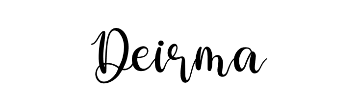 Deirma  Frei Schriftart Herunterladen