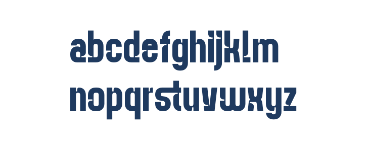 Deitaro Cut Lowercase