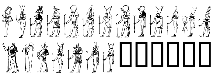 Deities Font LOWERCASE