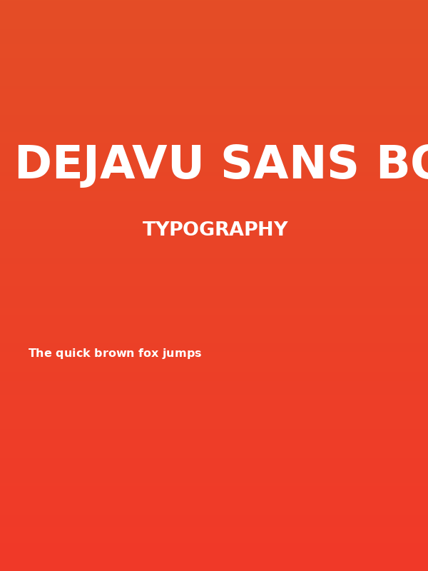 DejaVu Sans Bold Poster