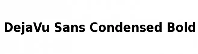 DejaVu Sans Condensed Bold  تنزيل الخطوط