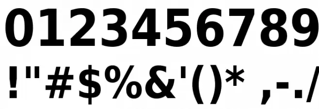 DejaVu Sans Condensed Bold Font OTHER CHARS