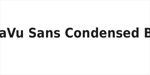 DejaVu Sans Condensed Bold Logo