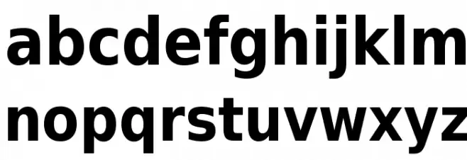 DejaVu Sans Condensed Bold Fonte MINÚSCULAS