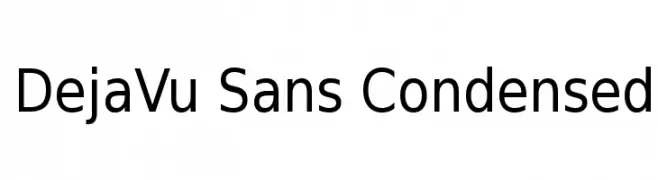 DejaVu Sans Condensed  Descarca Fonturi Gratis