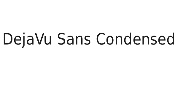 DejaVu Sans Condensed Logo
